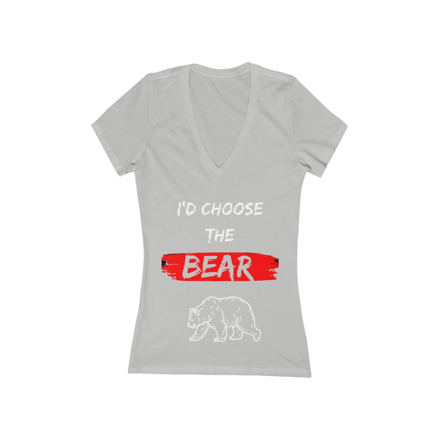 Women's Jersey Short Sleeve Deep V-Neck Tee