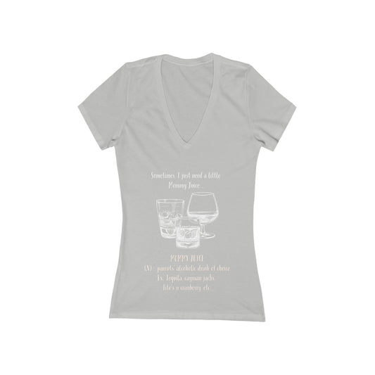 Women's Jersey Short Sleeve Deep V-Neck Tee