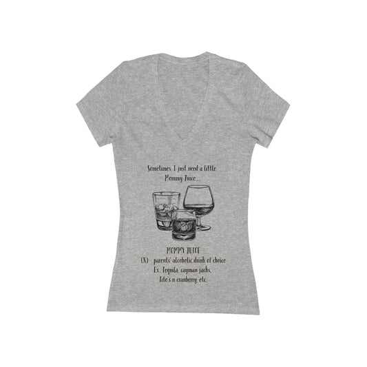 Women's Jersey Short Sleeve Deep V-Neck Tee